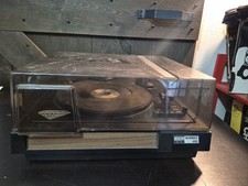 Giradischi vintage BSR McDonald 4800CX con coperchio antipolvere. *LEGGI*