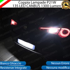 COPPIA LUCI RETROMARCIA 135 LED P21W BA15S CANBUS 3.0 ALFA ROMEO GIULIETTA 6000K