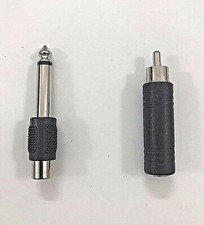 ADATTATORE DA RCA MASCHIO O FEMMINA A JACK MONO 6,35 MM 1/4" CONNETTORE PHONO