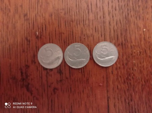 Monete lire col delfini - monete, da