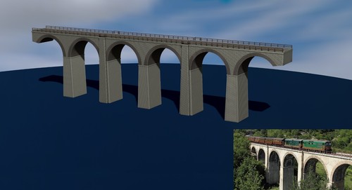 Ponte treni riproduzione - ponte,