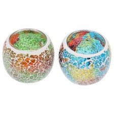 2 Pcs Barattoli Per Candele Vasetti Decorazione Tavolo Da Pranzo