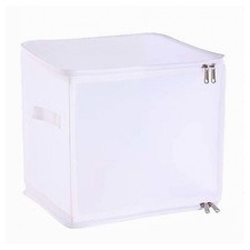 BOX SCATOLA SALVASPAZIO PORTATUTTO CONTENITORE ORGANIZER ARMADI 30X30X30CM 59973