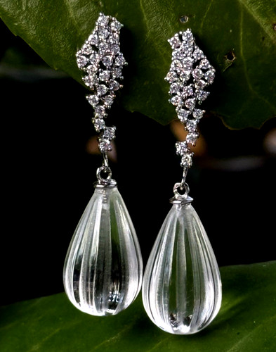 Orecchini eleganti cristallo