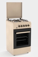 Staylux Cucina a gas con forno a gas 4 Fuochi 50x50 cm colore Beige Rustico
