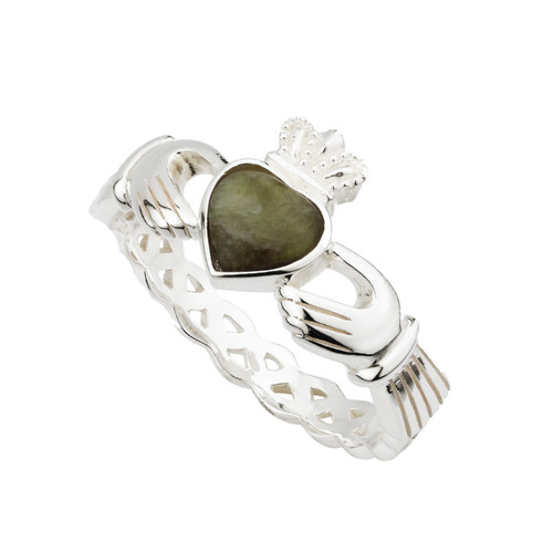 Silver claddagh ring connemara - silver,