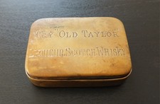 OLD TAYLOR WHISKY Antico Portafiammiferi Ancien Porte Allumettes Match Holders