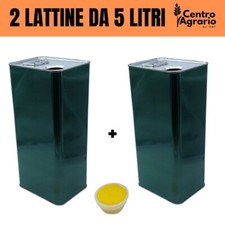 Lattina vuota per olio di oliva latta da 5 lt litri tanica contenitore con tappo