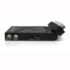 Techly Mini Decoder Digitale Terrestre DVB-T2 USB HDMI Scart 180° con Display