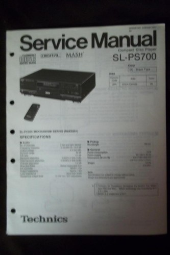 Technics manuale servizio - manuale,