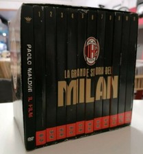 Cofanetto 12 DVD La grande storia del MILAN + Paolo Maldini IL FILM raro