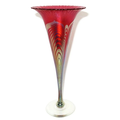 Vaso iridescente art glass - vaso,