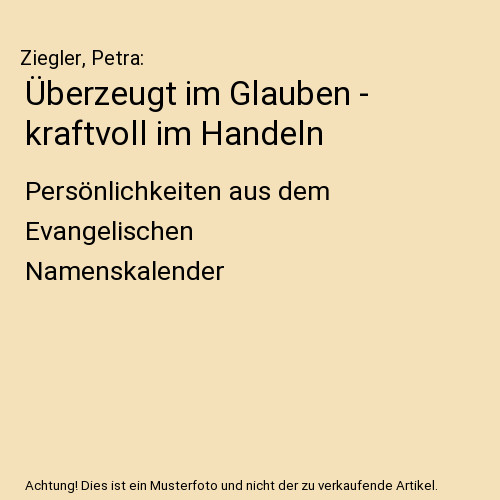 überzeugt glauben - im,