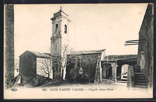 Cpa cagnes sur mer - cpa, chapelle