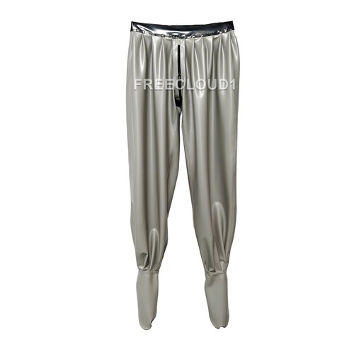 Pantalone grigio lattice