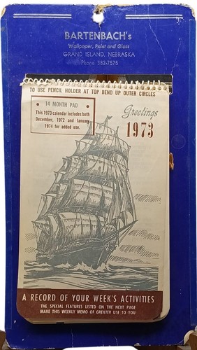 Calendario pad mesi 1973 - mesi,