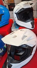 child's cross helmet WHITE
