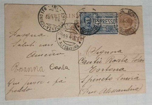 Cartolina postale regno - postale,