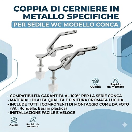 Coppia cerniere ricambio per - coppia,