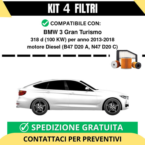 Kit filtri tagliando - filtri, per