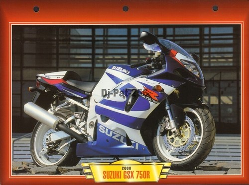 Fiche moto suzuki - fiche, 750