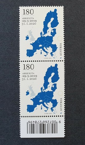 Francobollo brexit austria - francobollo,