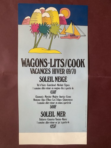 Affiche wagon lits - affiche,