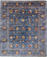 Tappeto Originale Pakistan Ziegler 318 Cm X 256 Cm Tappeto Orientale Blu Nuovo