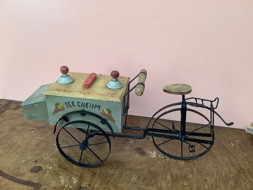 Carrello porta gelati legno - porta,