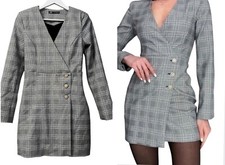 Mini Abito Blazer Zara Plaid