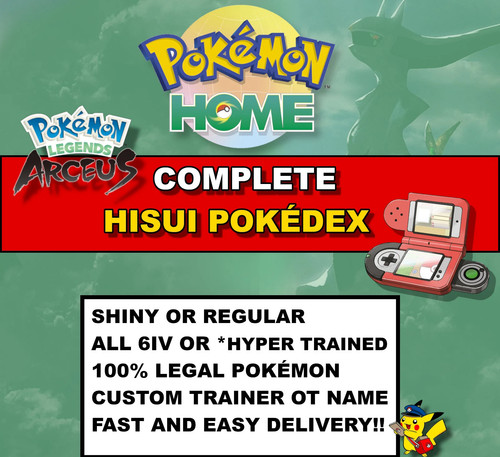 Complete full hisuian pokedex - complete/full,