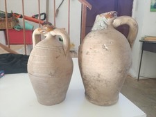 Coppia Antiche anfore per acqua In terracotta