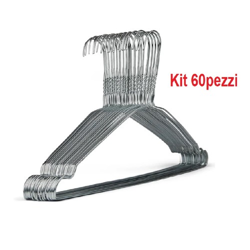 Grucce metallo 60pz - grucce,