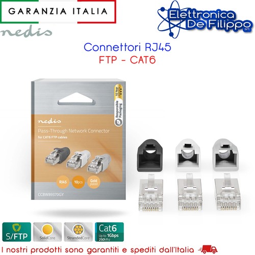 Connettori rj45 ftp cat6 - connettori,