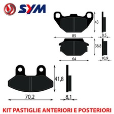 KIT PASTIGLIE FRENO ANTERIORI