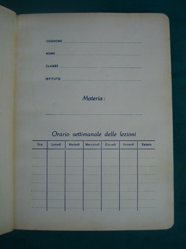 Quaderno epoca vintage anni - quaderno, d'epoca
