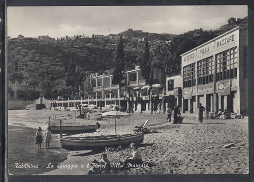 Cartolina taormina spiaggia - taormina,