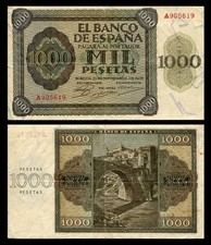  España     1000 pesetas 1936