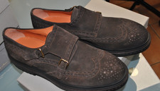 SANTONI  DOPPIA FIBBIA RENNA 830,00 CART. 42 MARRONE SANT-25A55