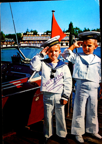 Cartolina vintage bambini - cartolina,