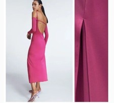 Abito lungo midi ZARA rosa