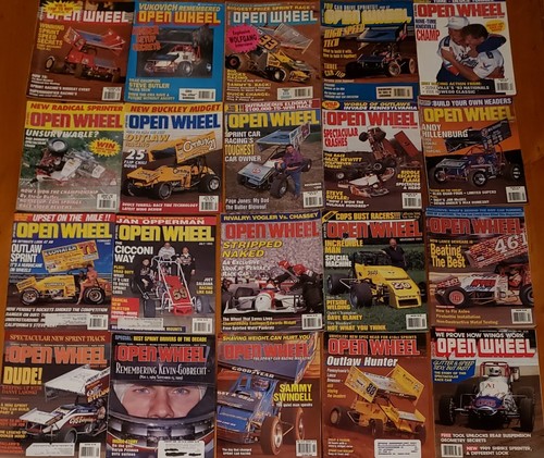 Open wheel magazines - open, vintage
