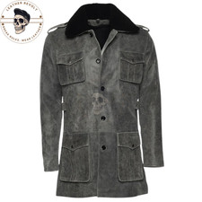 Giacca da campo uomo grigia in