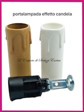 Portalampada in finta candela