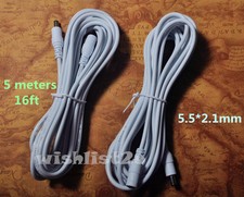 2x 5M 16ft 5.5*2.1 bianco DC