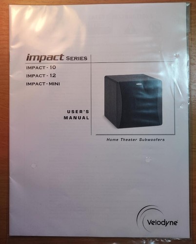 Manuale utente serie velodyne - utente,