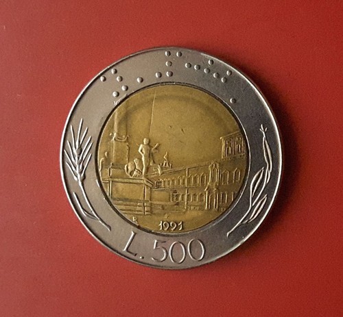 500 lire 1991 errore - 1991,