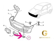 FIAT SEICENTO TAPPO PARAURTI