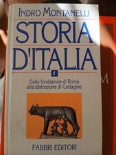 Indro Montanelli Storia d'Italia n. 1  Da  Roma a Cartagine Fabbri Editore