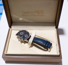 Orologio Eberhard Chrono Cheftain - Cronografo Automatico in acciaio Blu